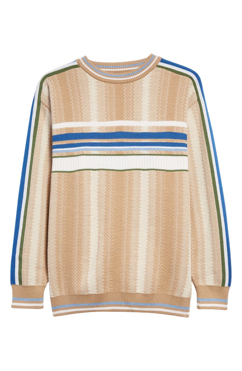 Ahluwalia Ombré Stripe Merino Wool Sweater, Main, color, 