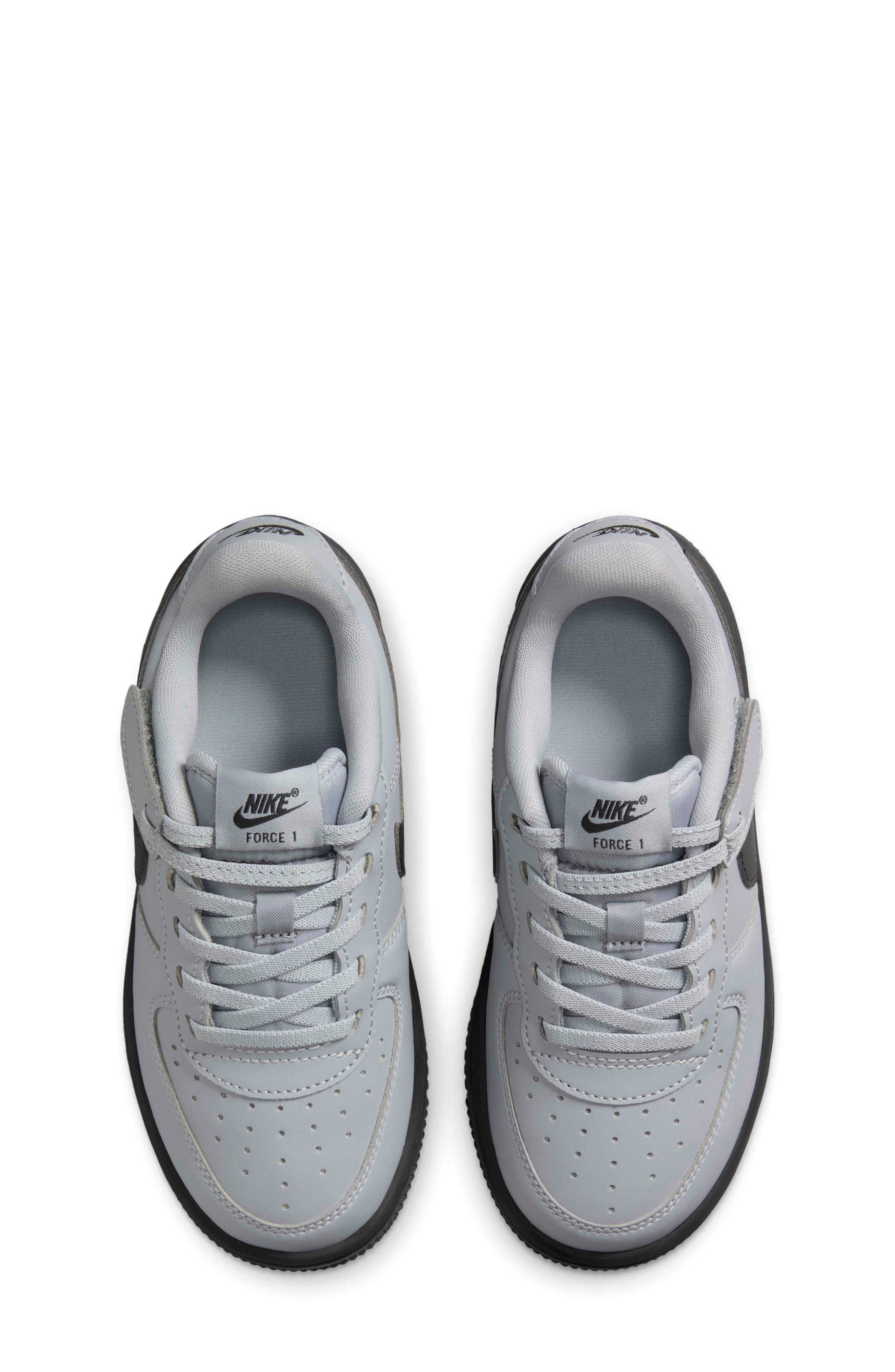 Nike Force 1 Low EasyOn LV8 Basketball Sneaker, Alternate, color, Wolf Grey/ Dark Smoke Grey