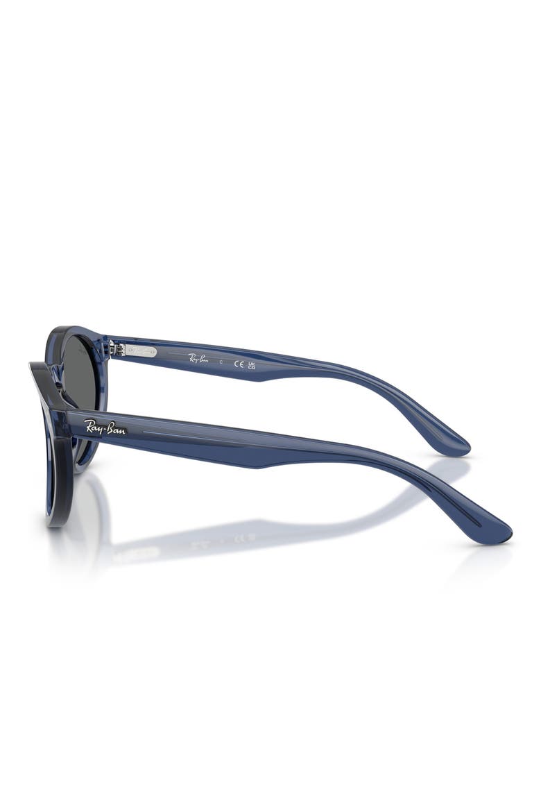 52mm Phantos Sunglasses, Alternate, color, TRANSPARENT NAVY BLUE / GREY