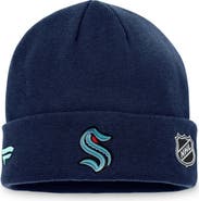 FANATICS Men's Fanatics Deep Sea Blue Seattle Kraken Game & Train Cuffed Knit Hat