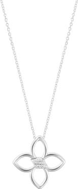 Adornia Floral Pendant Necklace