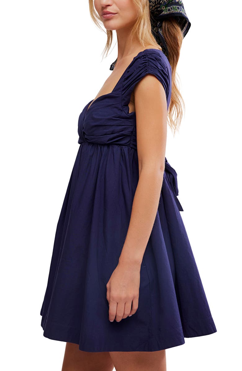 Free People Raven Open Back Babydoll Minidress, Alternate, color, 