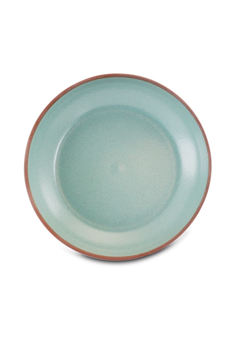 Gibson Elite Contempo Classic 16 Piece Round Terracotta Dinnerware Set, Alternate, color, Green