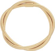 Adornia 18K Gold Plated Twisted Wrap Bracelet