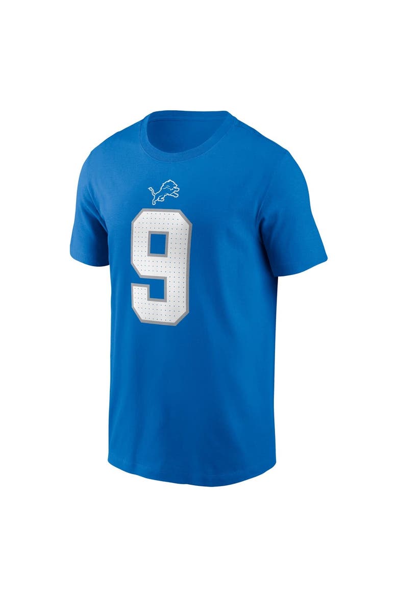 Men's Nike Jameson Williams Blue Detroit Lions Name & Number T-Shirt, Alternate, color, Blue