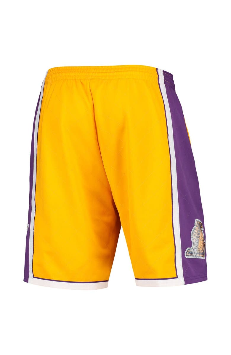 Mitchell & Ness Men's Mitchell & Ness Gold Los Angeles Lakers 2009 Hardwood Classics 75th Anniversary Swingman Shorts, Alternate, color, Gold