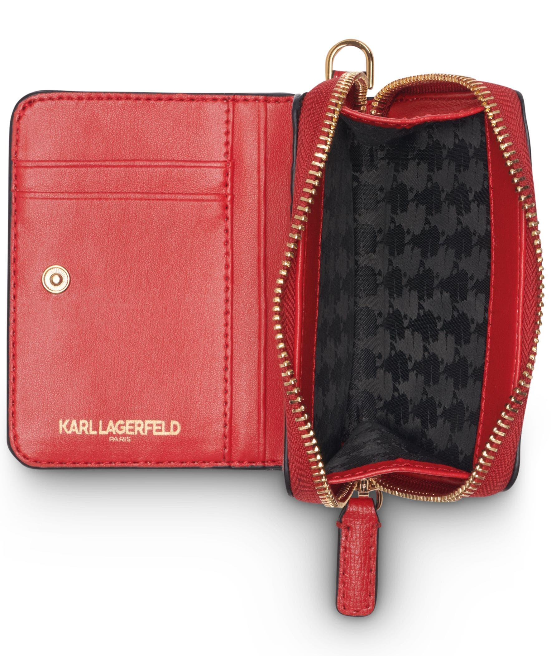 Jaqueline Small Wallet with Cate Pins, Alternate, color, Admiral Red