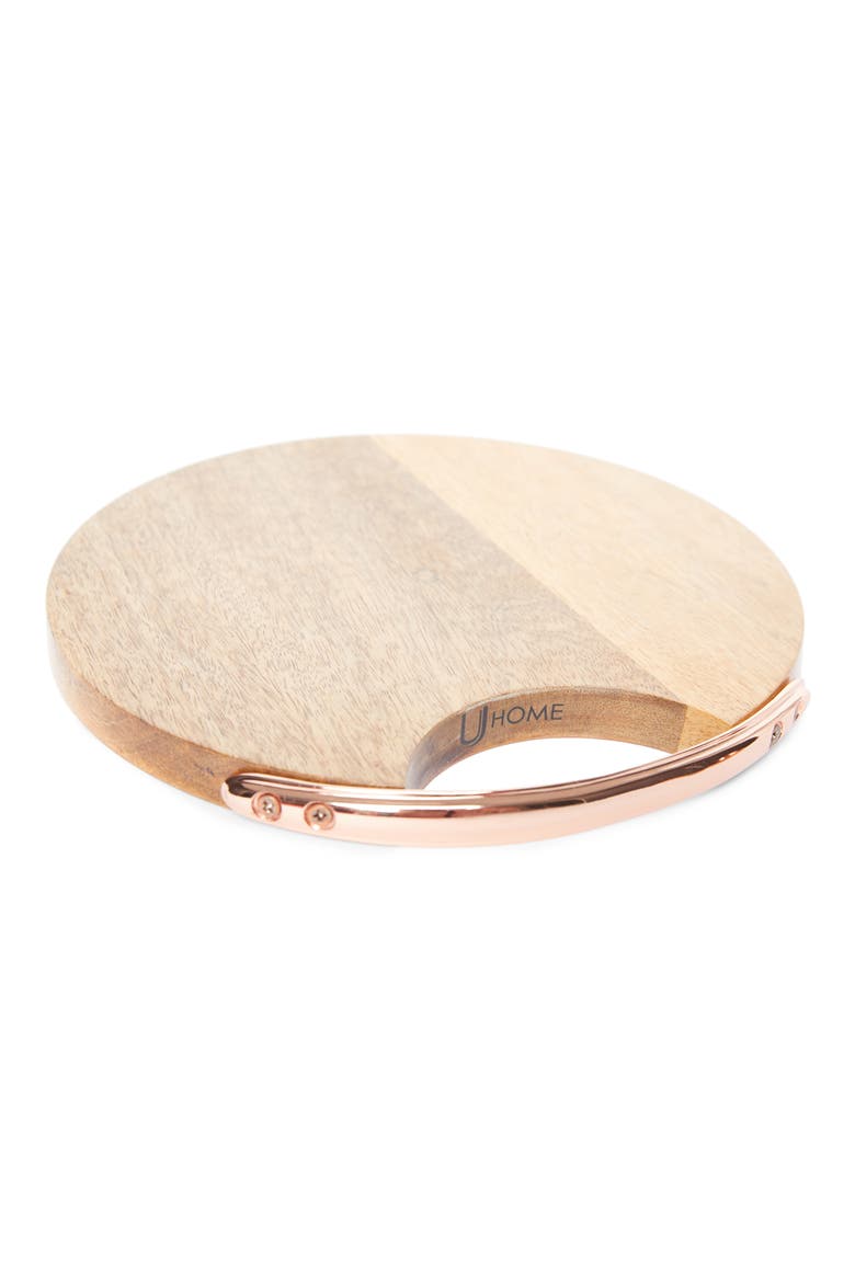 Copper Detailed Serving Board, Main, color, COPPER AND WOOD