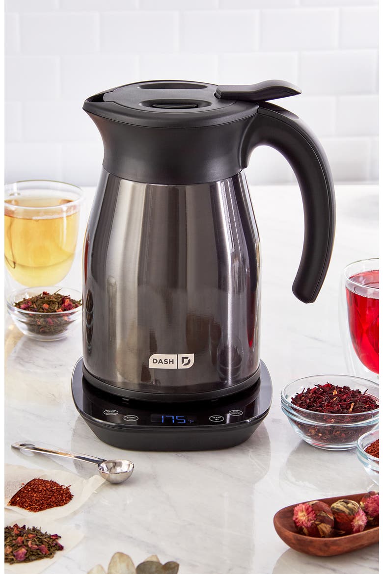 Insulated Electric Kettle, Alternate, color, BLACK STAINLESS STEEL