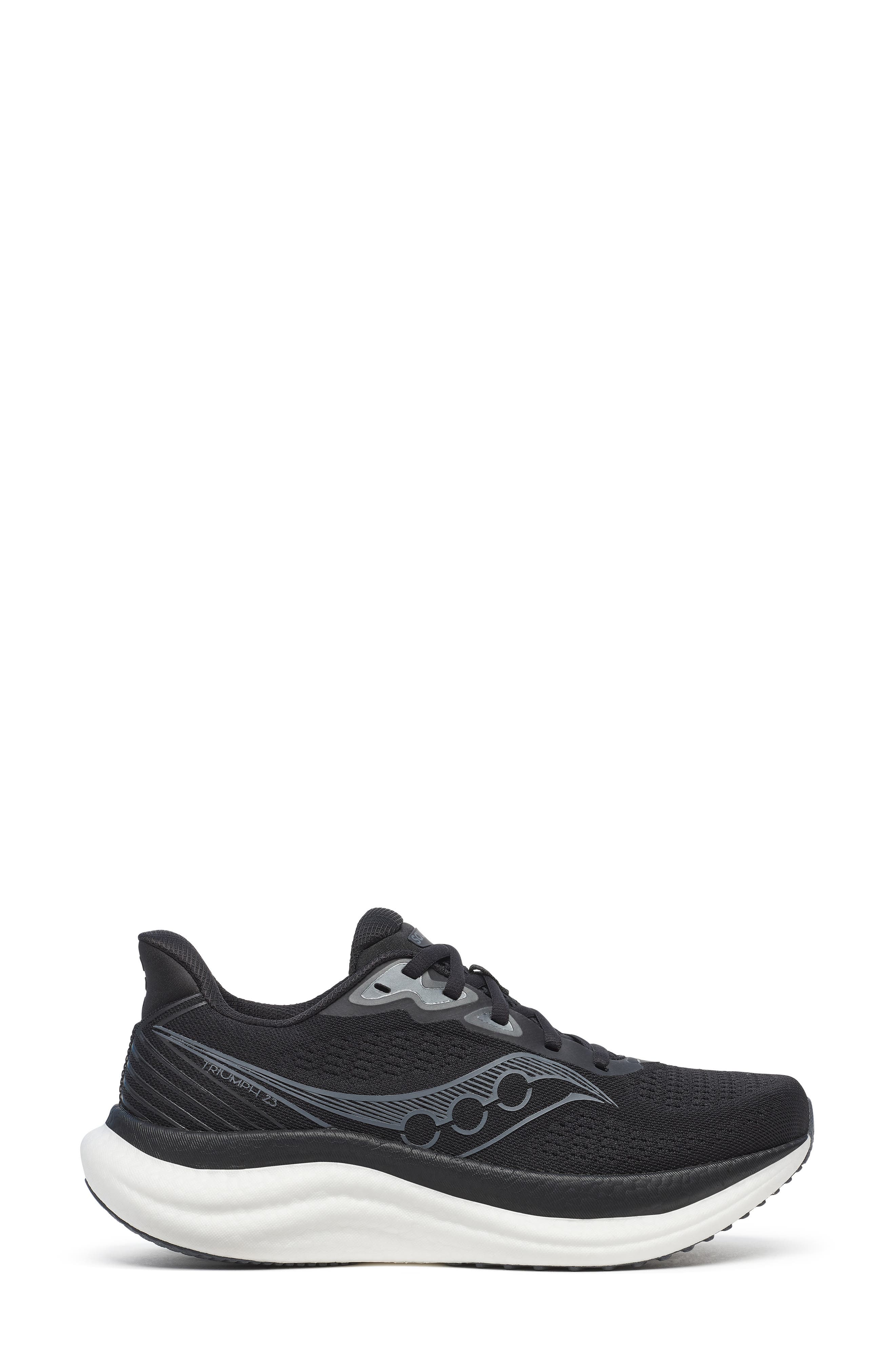 Saucony Triumph 23 Running Shoe, Alternate, color, Black/ White
