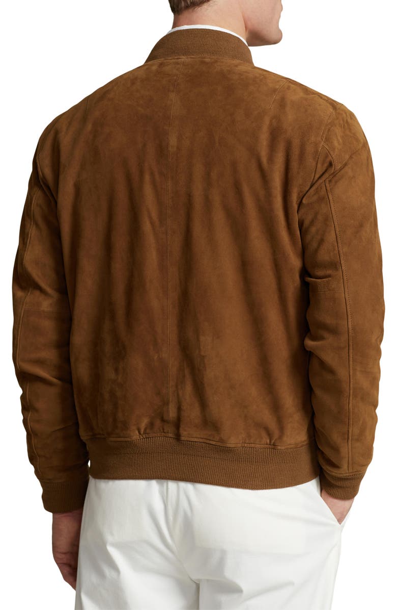 Polo Ralph Lauren Suede Bomber Jacket, Alternate, color, 