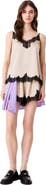 maje Satin top with lace details