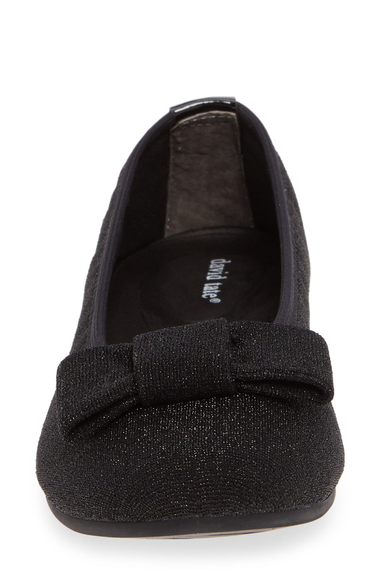 David Tate Teresa Glitter Bow Flat, Alternate, color, 