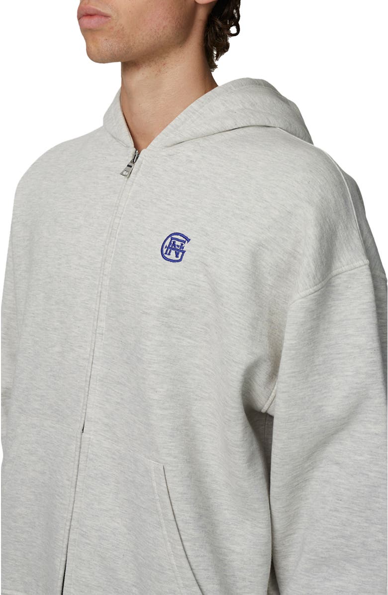 Good For Nothing Oversized Halftone Hoodie, Alternate, color, Grey