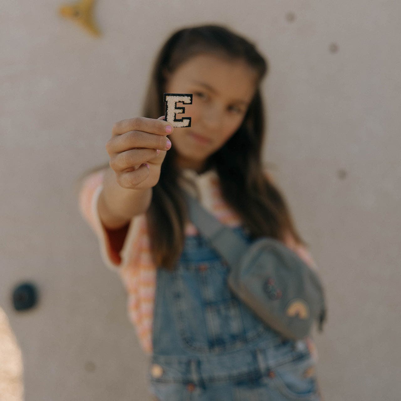 Parker Kids Co. Velcro Patch - Letters, Alternate, color, J