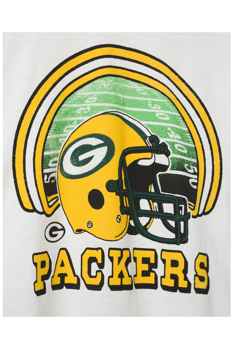 Packers Graphic Cropped T-Shirt, Alternate, color, VINTAGE WHITE