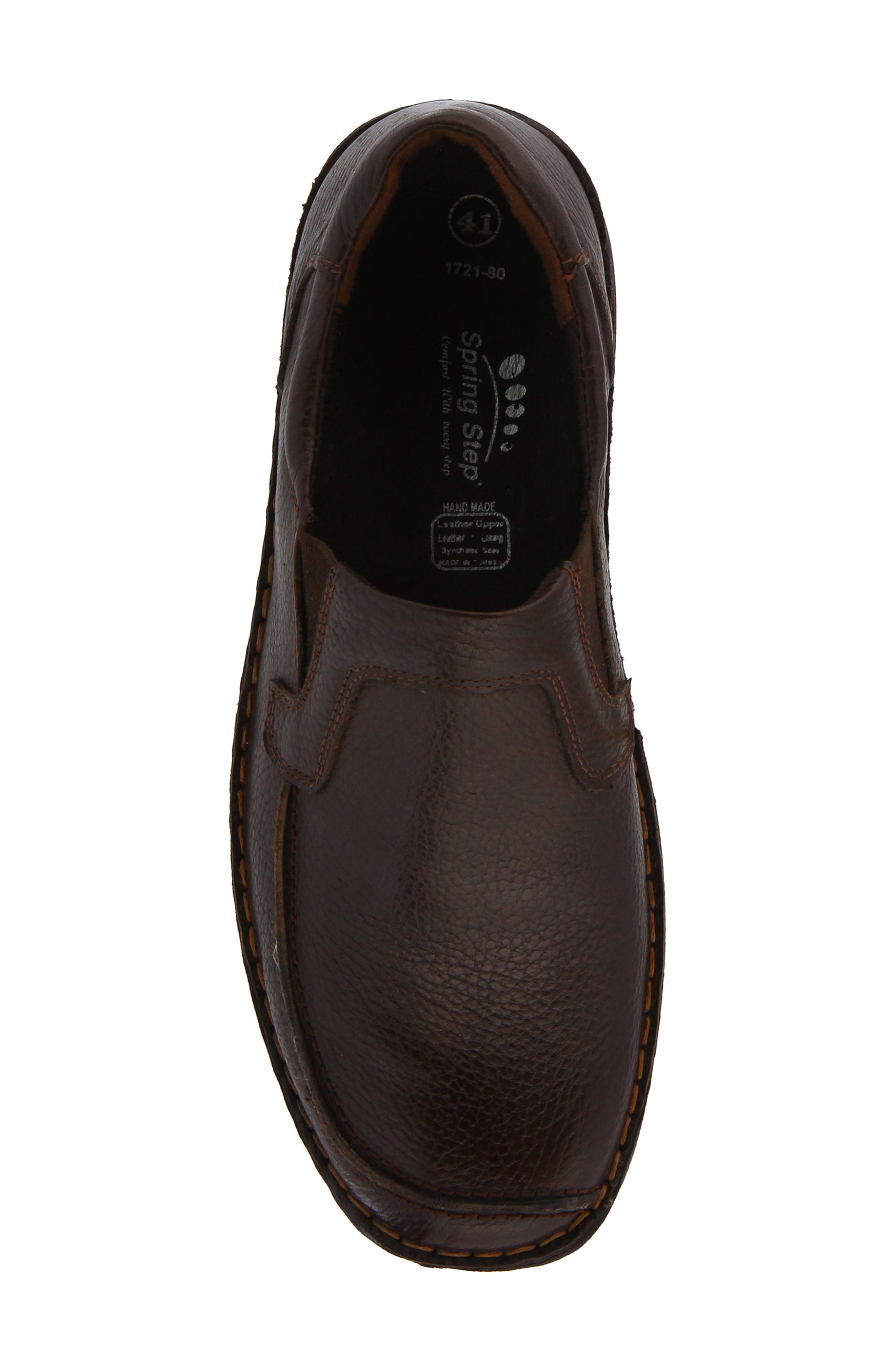 Spring Step Niccolo Moc Toe Loafer, Alternate, color, Brown