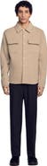 SANDRO Boiled wool overshirt