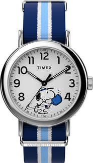 Timex® Peanuts® x Timex Weekender Pickleball 37mm Fabric Strap Watch