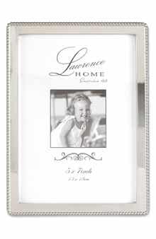 Lawrence Frames Silver Beaded Picture Frame - 5"x7"