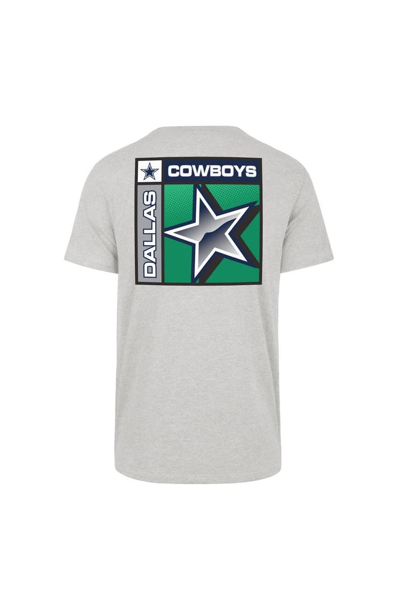 '47 Men's '47  Heather Gray Dallas Cowboys Chrome Plate Franklin T-Shirt, Alternate, color, Heather Gray