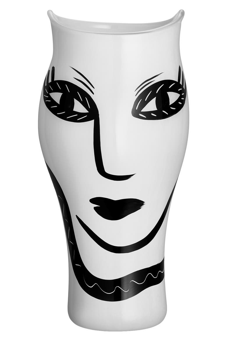 Open Minds Vase, Main, color, WHITE