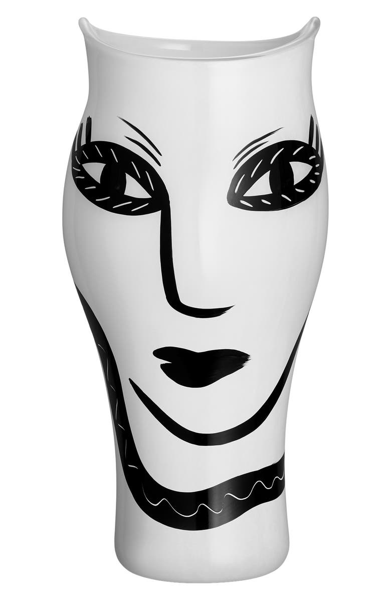 Kosta Boda Open Minds Vase, Main, color, White