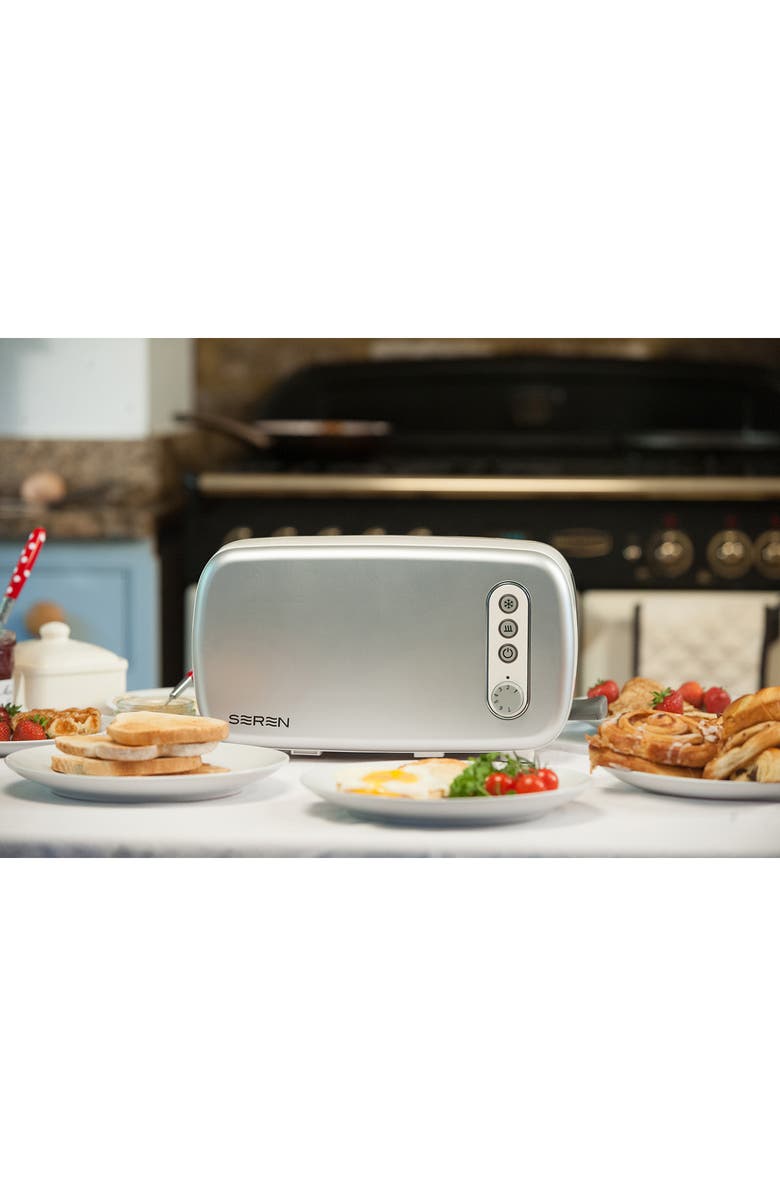 BergHOFF INTERNATIONAL Seren 2-Piece Side Loading Toaster, Alternate, color, Cream/ Silver