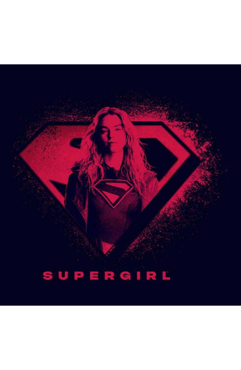 Supergirl Men's Supergirl Kara Portrait Logo Graphic T-Shirt, Alternate, color, Navy Blue