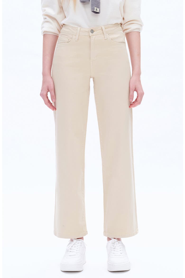 High Waist Wide Leg Jeans, Main, color, KHAKI