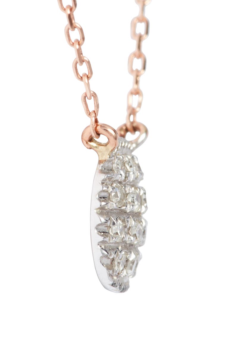Lauren Joy Diamond Disc Pendant Necklace, Alternate, color, ROSE GOLD