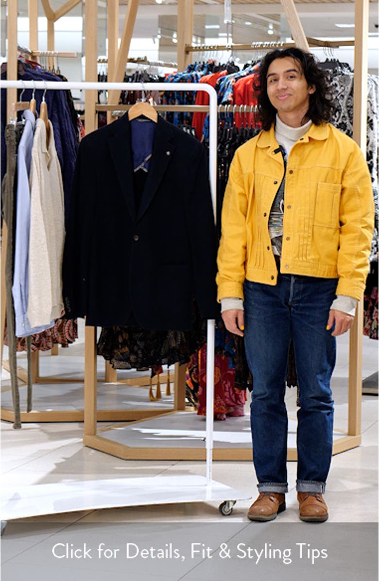 Hampton Stretch Wool Herringbone Sport Coat, sales video thumbnail