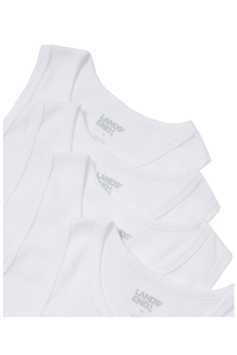 Boys Tank Top 4 Pack, Alternate, color, White