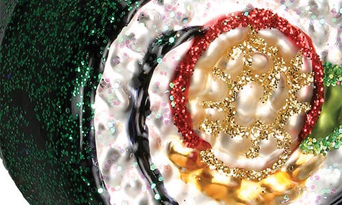 Old World Christmas Sushi Roll Glass Ornament In Multi