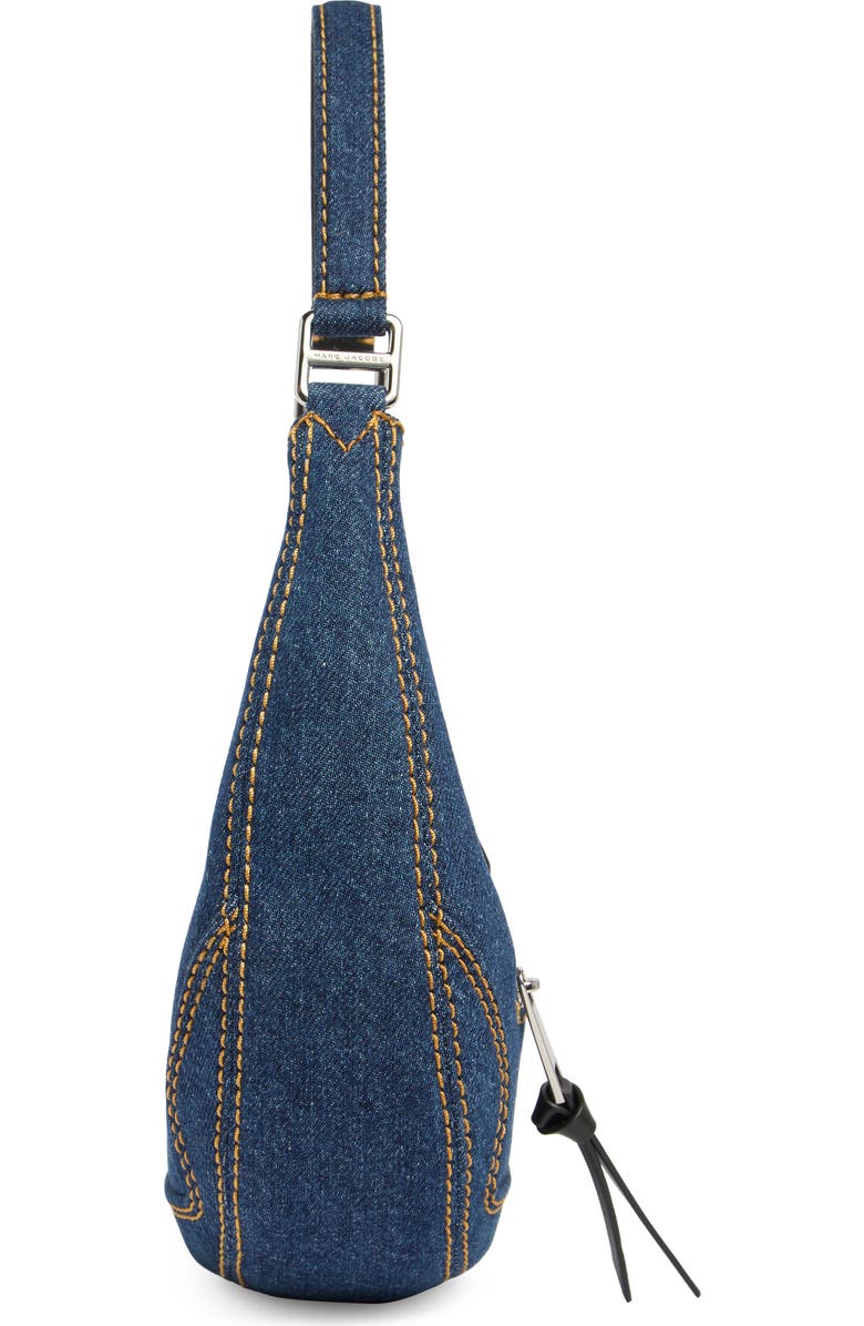 Marc Jacobs Denim Cruiser Small Crescent Shoulder Bag, Alternate, color,