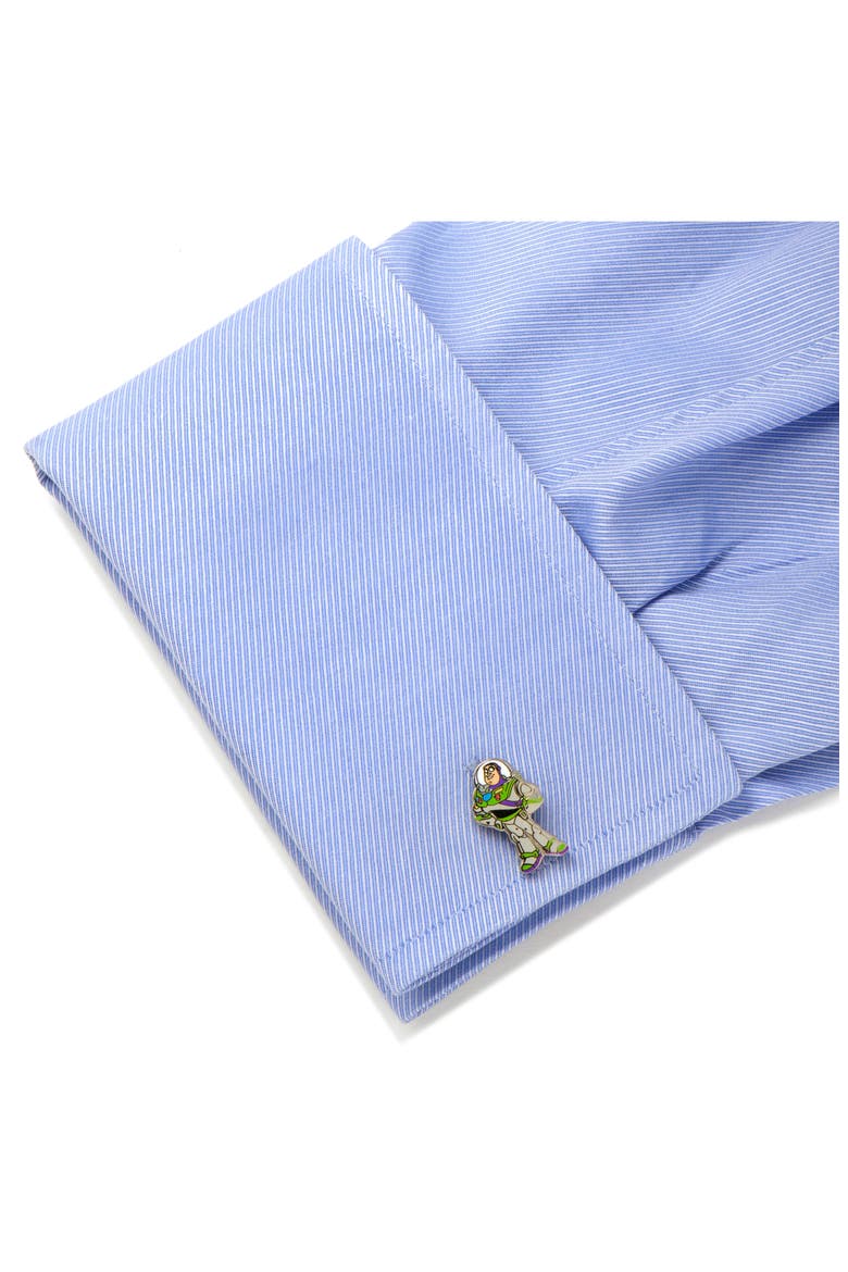 Buzz Lightyear Cuff Links, Alternate, color, METALLIC SILVER