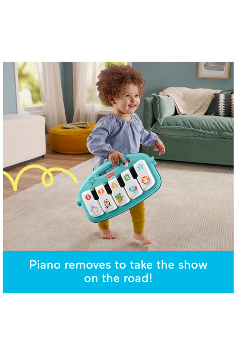 Glow and Grow Kick & Play Piano Gym, Alternate, color, BLUE