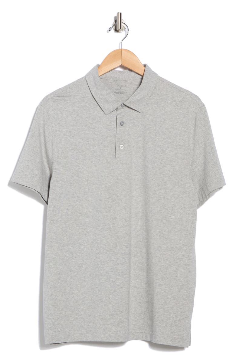 14th & Union Cotton & Modal Polo, Alternate, color, Grey Heather