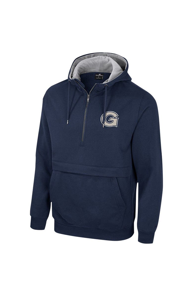 COLOSSEUM Men's Colosseum Navy Georgetown Hoyas Team Half-Zip Pullover Hoodie, Alternate, color, Navy