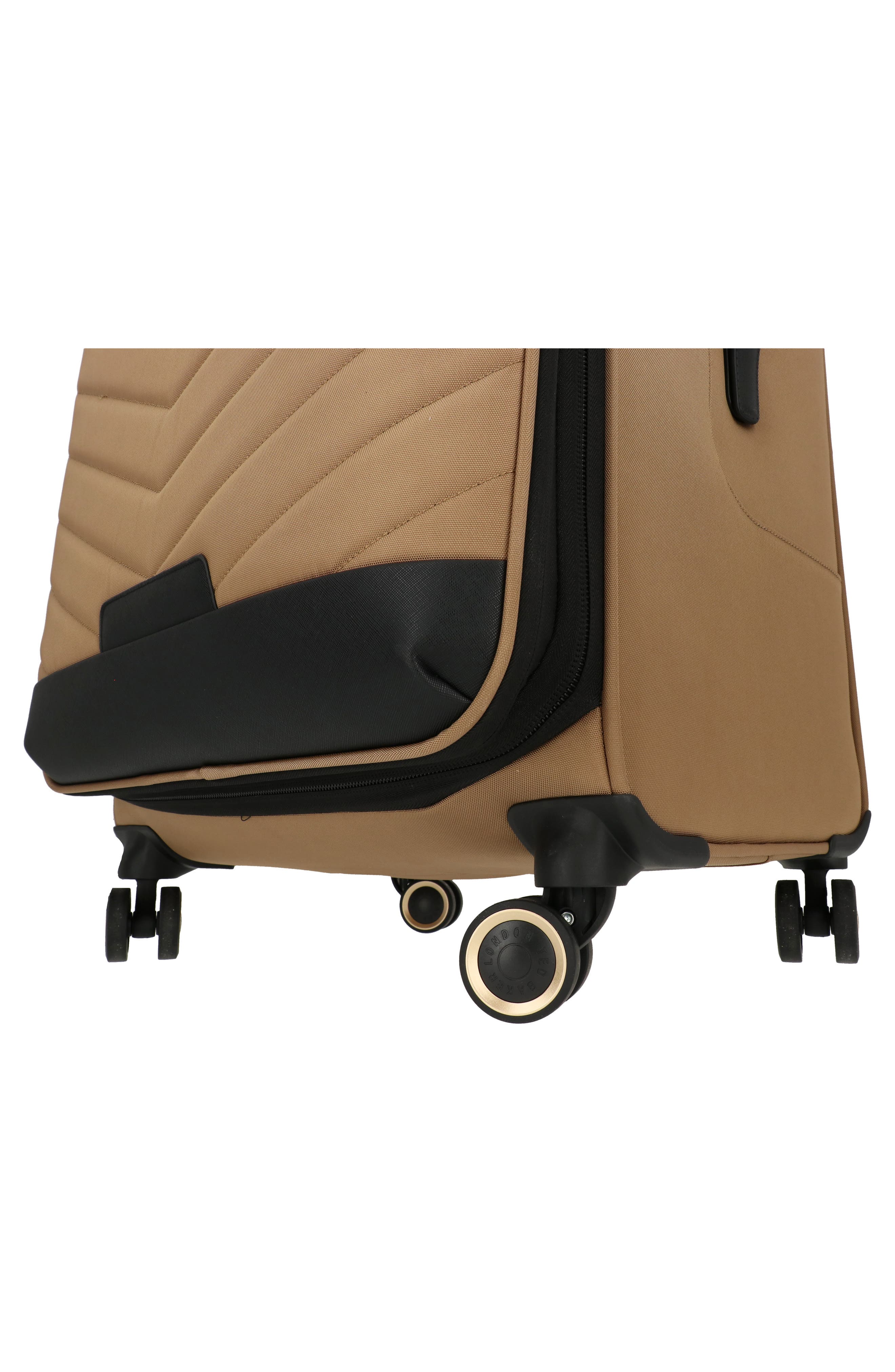 Ted Baker Chevron Quilt 3-Piece Luggage Set, Alternate, color, Brown