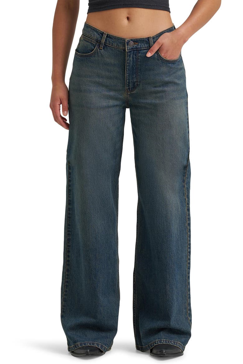 Low Rise Baggy Wide Leg Jeans, Main, color, BUTTERFLY