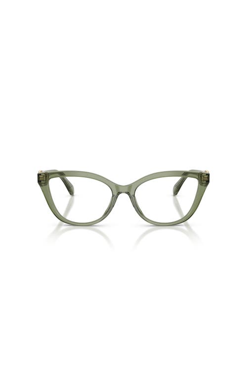 Michael Kors 54mm Cat Eye Optical Glasses In Green