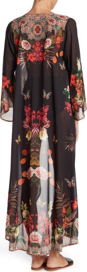 Floral Print Cover-Up Long Duster