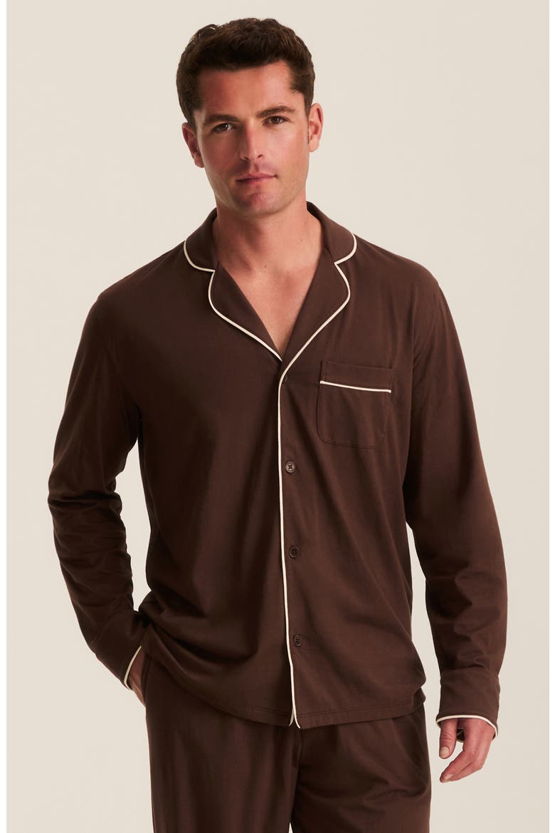 Pima Cotton Pajamas, Alternate, color, BROWN