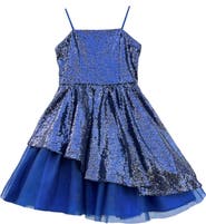 Un Deux Trois Sequin Peek-a-Boo-Dress