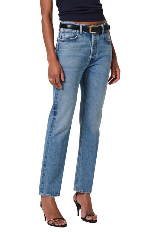 Shop Citizens Of Humanity Blaine High Waist Ankle Straight Leg Jeans In Perri