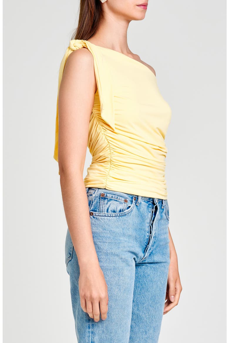Say Less Asymmetric Top, Alternate, color, YELLOW