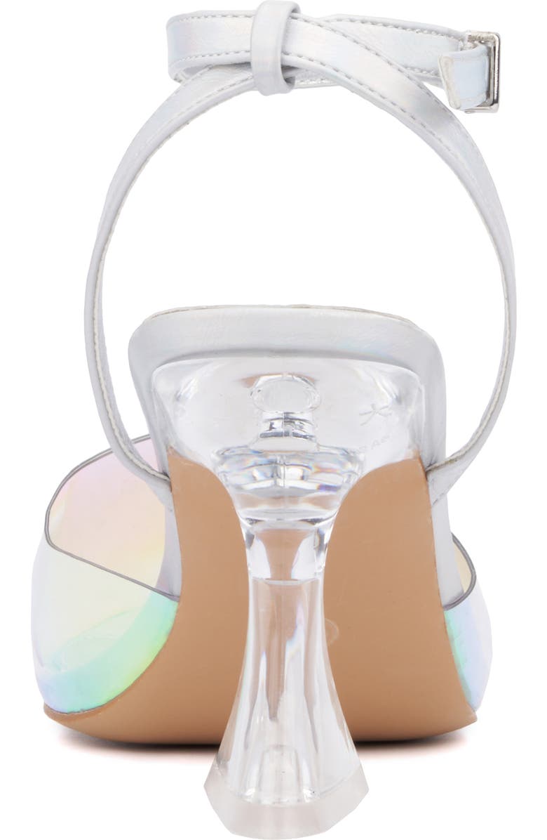 Fashion to Figure Jacki Ankle Strap Pump - Wide Width, Alternate, color, Clear