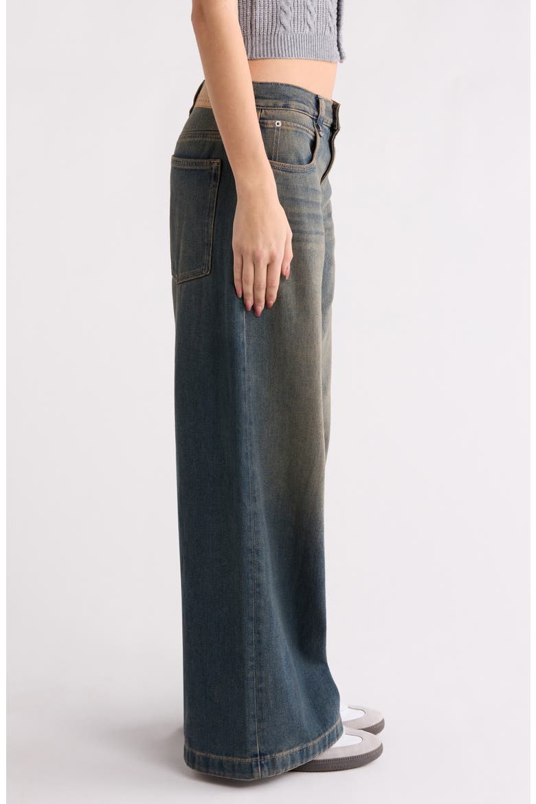 Sloane Ultra Baggy Del Mar Wide Leg Jeans, Alternate, color, DARK INDIGO