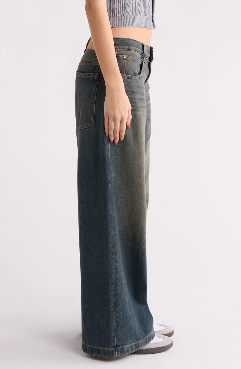 PacSun Sloane Ultra Baggy Del Mar Wide Leg Jeans, Alternate, color, Dark Indigo